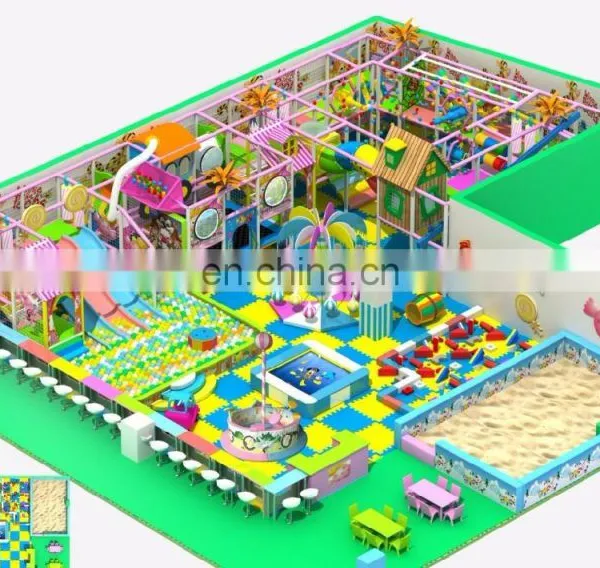 Popular Naughty Castle Kids Plastic Playground Indoor Playground Toy