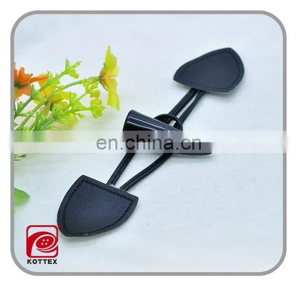 Real Leather Polyester/plastic Horn Toggle Button for Coat,leather Coat Toggle Button
