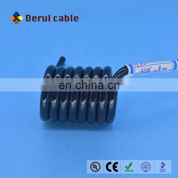 Elastomeric Power Cables Retractable Coil Cable Spring Wire Coiled Cable photo-2