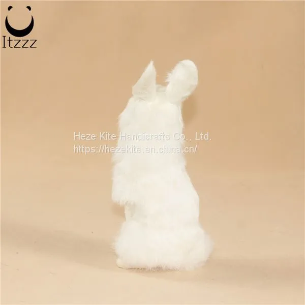 2019 High Quality Simulation Animals Lifelike Rabbit for Home Decoration photo-2