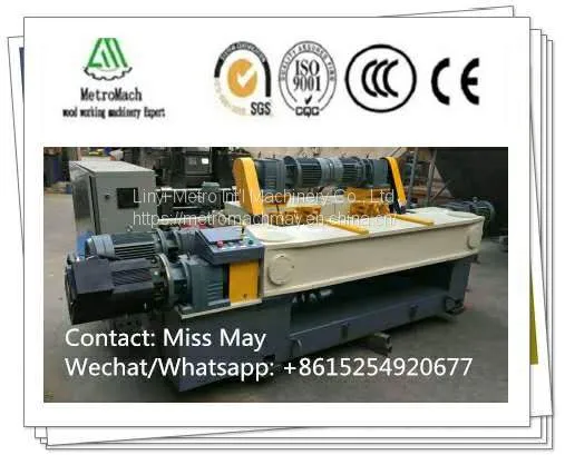 Cast Iron Body Plywood Veneer CNC Spindleless Rotary Peeling-Clipping Lathe Machine photo-3