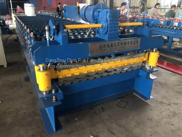 Roof Tile Trapezoidal Double Layer Roll Forming Making Machine for China photo-5