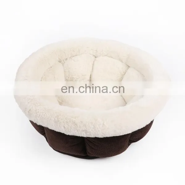 High Quality House Modern Round Soft Fluffy Plush Comfy Washable Luxury Big Sofa Dog Cat Pet Bed