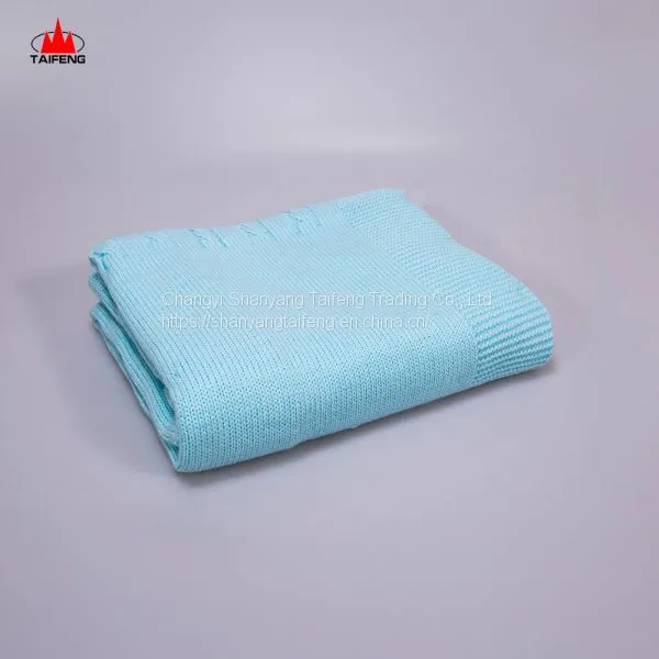 100%acrylic 100%cotton 100%wool Cable Knit Throw Blanket, With Back Lambswool photo-4