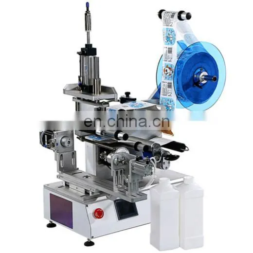 Semi Automatic Labeling Machine For Bottles Used , Manual Labeling Machine Square Bottle photo-2