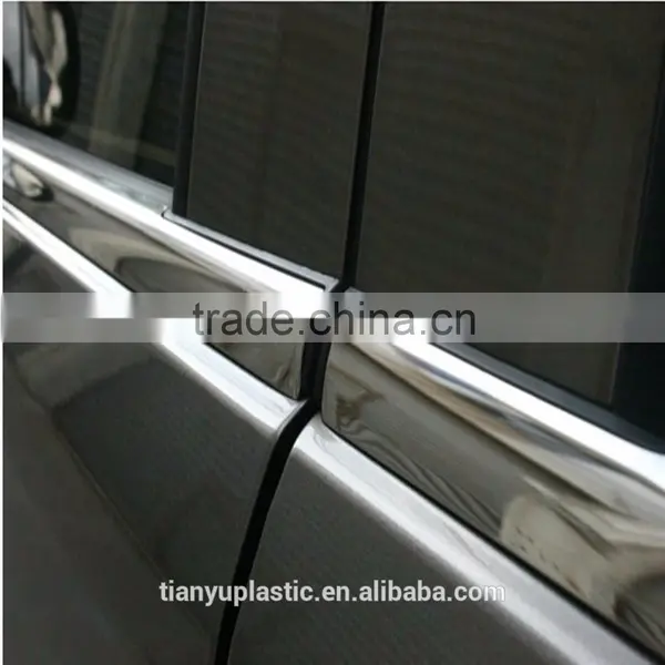 Chrome Front Rear Bumper Door Edge Lip Guard Protection Overlay Molding Trim photo-4