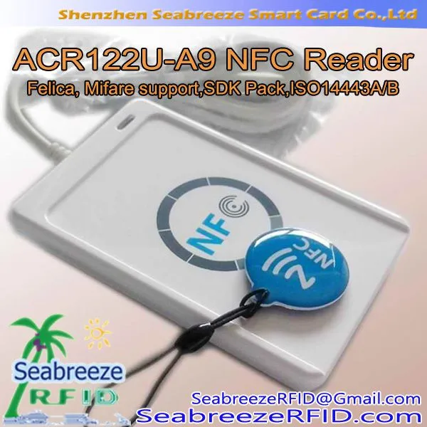 ACR122U-A9 NFC Reader, Felica, Mifare Support,SDK Pack,ISO 14443A/B
