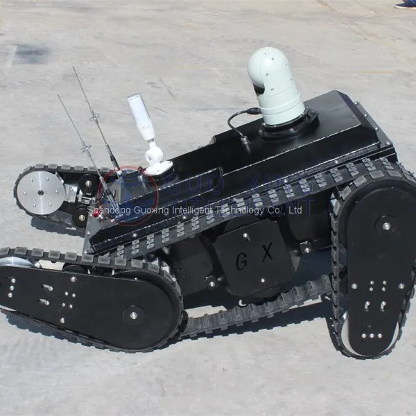 PS800 Swing Arm Aluminium Platform All Terrain Robot Rubber Track Chassis photo-3