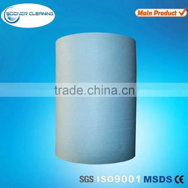 Dyed Blue Spunlace Nonwoven Fabric Roll photo-3