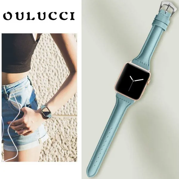Amazon Hot Sale Vintage Printed Leather Watch Straps Bands for Leather for Apple Watch Wristband 38mm 42mm 40mm 44mm Adapter photo-4