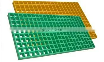 83*83*40 mm Construction Application Reinforced Plastic Mesh Grid Composite Frp Grated Floor photo-3