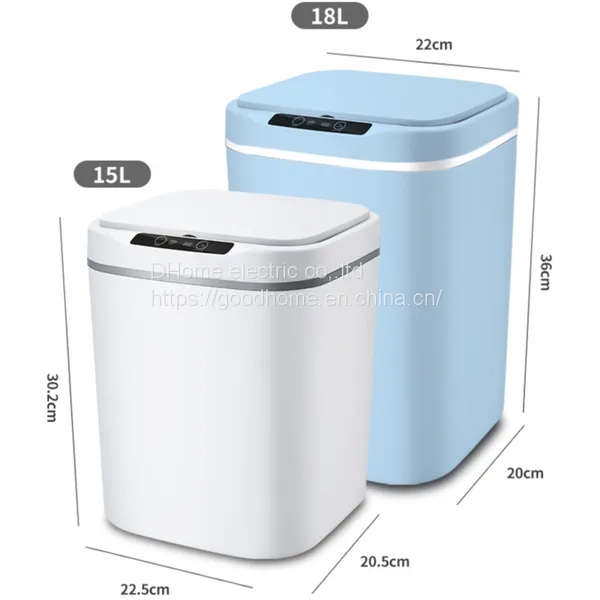 Intelligent Dustbin Household Indoor Kitchen Toilet With Automatic Cover Light Sound Sensing Dustbin（Wechat:13510231336）