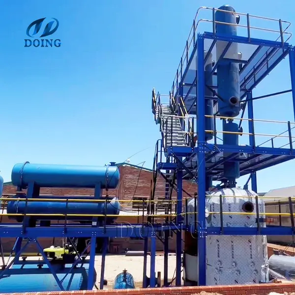 DOING New Design Solid Catalyst Used Oil to Diesel Refining Distillation Plant photo-5