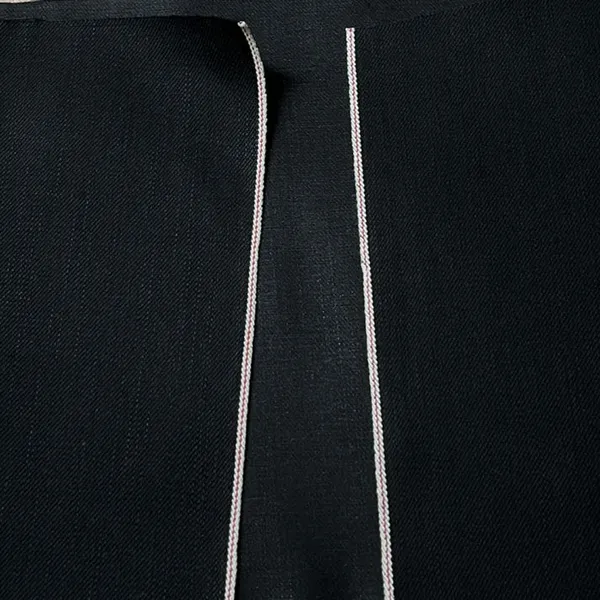14.2 oz Solid Black Selvedge Denim Fabric Ready To Ship Wholesale Selvage Raw Denim Textile Manufactuers W6282803 photo-2