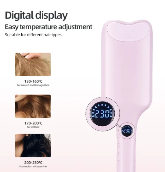 Hot Selling Chicken Rolls Curler/multi Gear Temperature Regulating Big Wave Water Corrugated Two Tube Curling Stick（Wechat:13510231336） photo-4