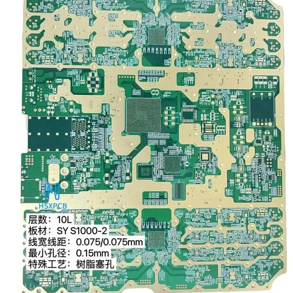 PCB de via oculta y enterrada HDI de múltiples capas para transceptor de 800G, China Chaosheng Electronics | PCB de alta velocidad y alta frecuencia de múltiples capas de comunicación de 800G