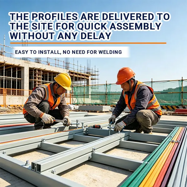 Water Treatment FRP Pultruded Profile Anti-Corrosion Fiberglass Section for Sewage Plant