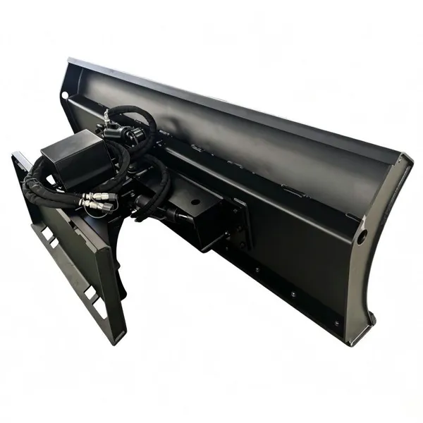 Skid Steer Hydraulic Angle Snow Blade With Bolt On Wear Strip and Ribs photo-4