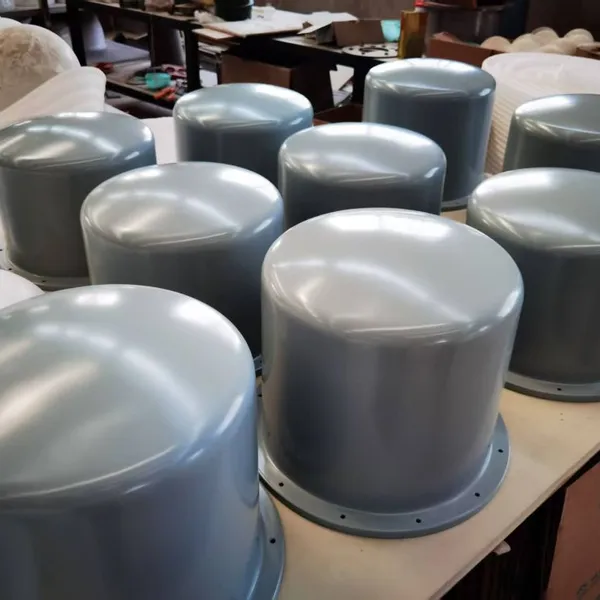 350 Wide Brim Mushroom FRP Radome 1-4GHz GNSS Antenna Cover Support Custom Logo Marking