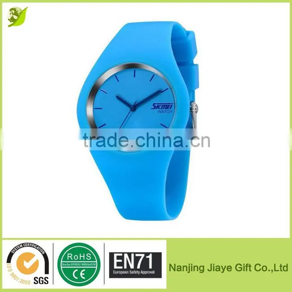 Colorful Jelly Silicon Rubber Strap Quartz Bracelet Wristwatches