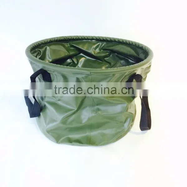 2016 Folding Bucket Pvc Tarpaulin Fishing Portable Outdoor Dustbin With Two Handles photo-2