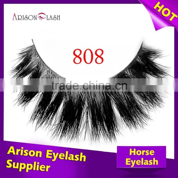 Private Label Horse Fur Lashes, 3d Mink Eyelashes,mink Strip Eyelashes Mink the Eyelash Extension Quality Choice