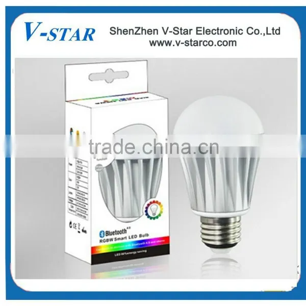 Led Dimmable Bluetooth E27 6W RGBW Bulb + Wireless Remote + Smart Wifi Bridge IOS /Android APP photo-3