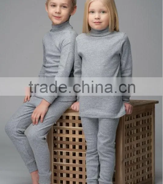 Thermal Underwear Children Turtle Neck Set photo-2