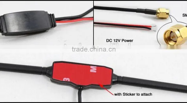 Car Digital TV Active Antenna Mobile Car Digital DVB-T-ISDB-T Antenna Amplifier Power Antenna photo-5