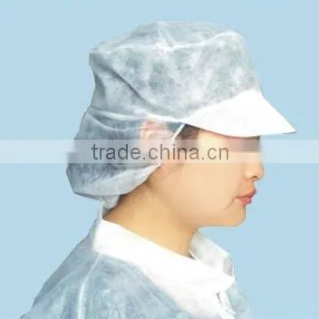 Nonwoven Green Women Work Cap with Elastic