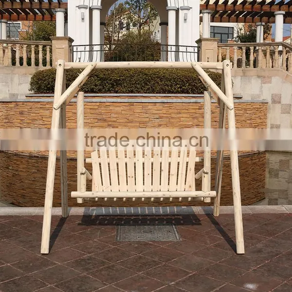 Outdoor Two Seater Wooden Garden Swing for Adults photo-2
