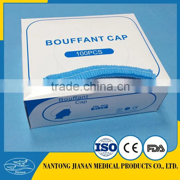Disposable Non-woven Nurse Cap/bouffant Cap/clip Cap photo-3