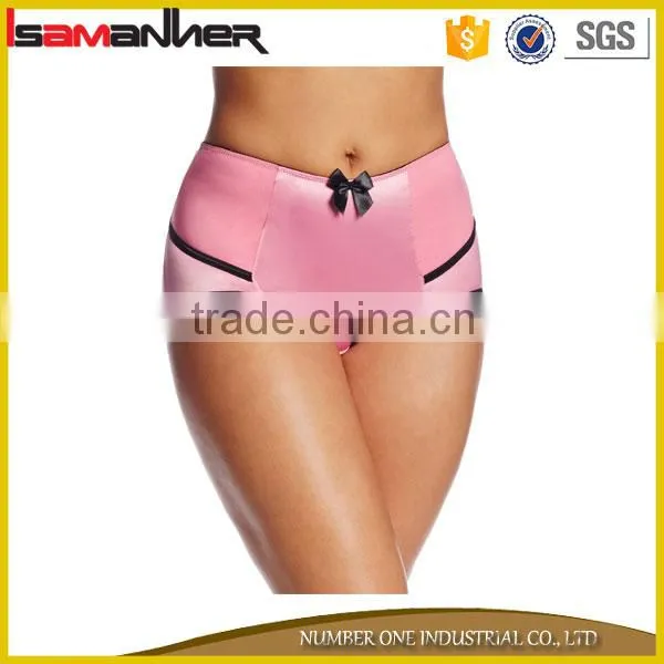High Cut Soft Shiny Satin Lady Panties Fat Women in Satin Panties Quality Choice photo-4