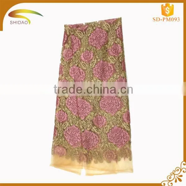 Custom Cheap and Chantilly Chemical London Stretch Lace Tulle Lace Fabric/ African Tulle Lace Fabric Wholesale photo-3
