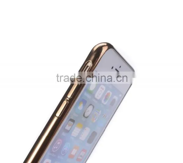 Factory Supply Soft TPU Golden Electroplating Back Cover for Iphone6s photo-5