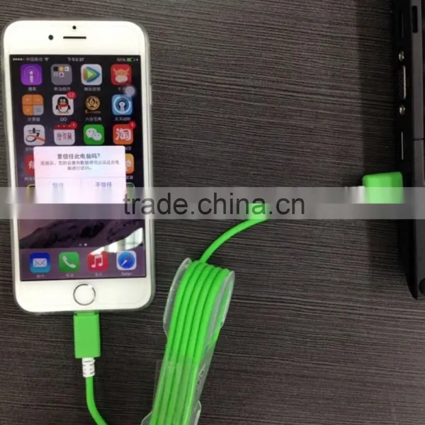 Hot Selling Factory Price Colorful Mobile Phone USB Data Cable for Iphone 6 , USB Charger Cable photo-3