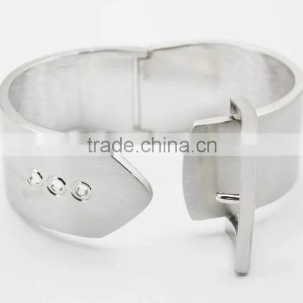 Personalised Men's Wide Punk Bracelet Alloy Belt Bangle Bracelet Wholesale photo-3