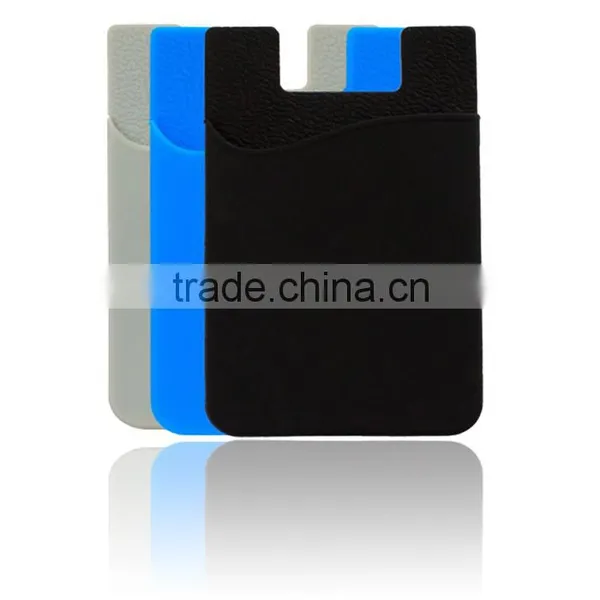 3M Sticker Mobile Silicone Smart Wallet, Back Adhesive Silicone Cell Phone Credit Card Holder photo-2