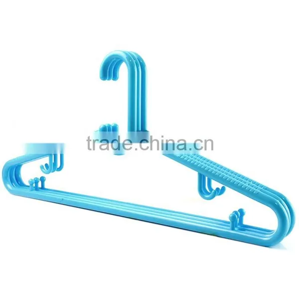 2 Hooks,big Blue Plastic Cloth Hanger photo-4