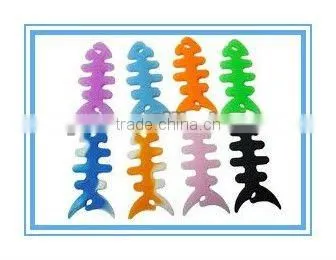 Colorful Fishbone Silicone Headphone Cable Reel