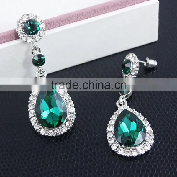 Luxe Drip Shape Earrings,Rhinestone Earring For Lady Decoration Quality Choice photo-2