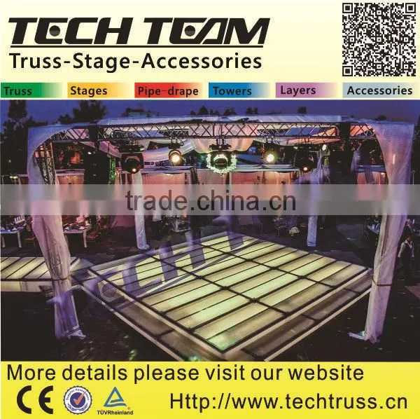 Successful Case Outdoor Event Acrylic Clear Wedding Stage With Crystal Pillars photo-2