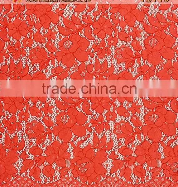 Eco-Friendly Beautiful High Quality Nylon/Cotton Eyelash Lace Fabric T8113 photo-2
