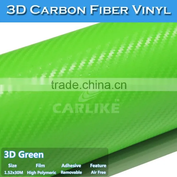 Good Flexibility Removable Decorative Self Adhesive Carbon Fiber Vinyl Film Roll photo-5