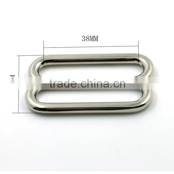 High Quality Nickel Free Zinc Alloy 38mm Belt Slide Buckle Metal Double Buckle/adjustable Buckle for Bags Quality Choice photo-2