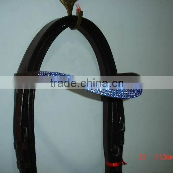 Leather Crystal Browband