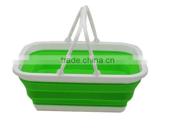 Take Away Silicone Collapsible Folding Picnic Basket photo-3