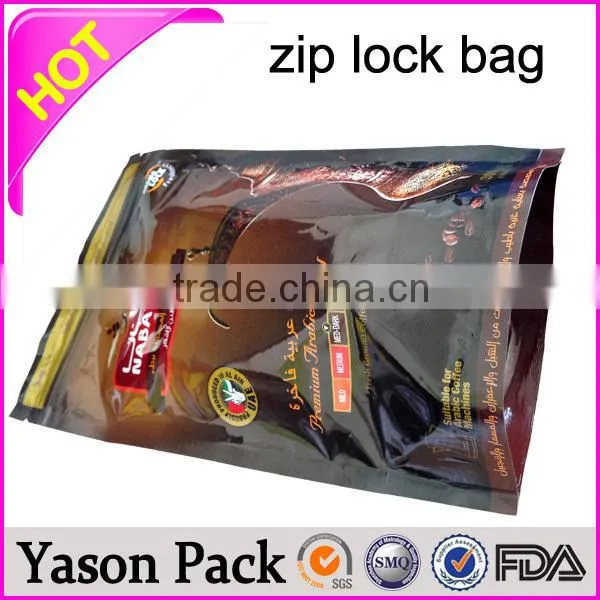 YASON Reclosable pe Zip Bags Customer Printing Colors Logo Printed Bag Zip Lock