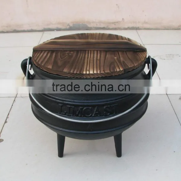 Size 1/4 Mini Cast Iron Black Three Legged Potjie Pot photo-5