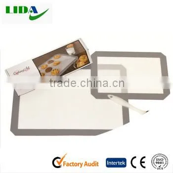 Top Sale Brand Stain Resistant Silicone Kitchen Baking Mat /Food Grade Fiberglass Silicone Pastry Mat KIT703 photo-2